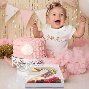 Bandeja de Cartón Reciclable de 15.7 Pulgadas para Charcutería, Número 2, con Tapa Transparente, Desechable, para Fiestas, Galletas, Dulces y Chocolate - Product Image 5