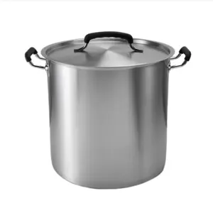 Hot Sale Cooking Pot Heat Resistant Handle Commercial Kitchen Used Stock Pots 201 304 Pot Stainless Steel Silicone Metal 36*36cm