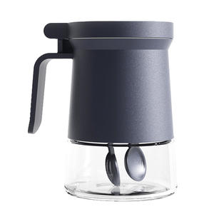 Tarro de condimentos doblemente sellado a prueba de humedad para cocina, botella de glutamato monosódico y sal con cuchara, estante para especias y botellas - Product Image 2