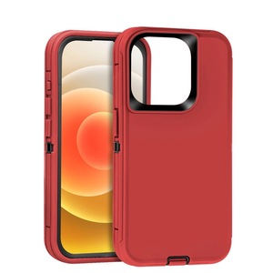 Bao da di động cứng gồ ghề chống sốc Cover quay lại cho Iphone 12 13 14 15 Pro Max Defender điện thoại trường hợp