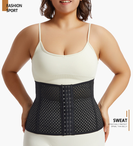 8 colores más nuevos 6XL cinturón de vientre de talla grande hueco transpirable apretado Abdominal deportes Cinturón fino reducción posparto femenina - Product Image 2