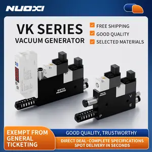 VK Series Manifold Vacuum Generator Elemento Pneumático Ar Comprimido Gerador De Vácuo De Pressão única gerador de filtro a vácuo