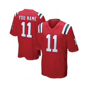 Kualitas Terbaik #9 Judon #10 Jones #11 EDELMAN #12 Brady #38 STEVENSON bordir Jersey sepak bola Amerika - Product Image 4