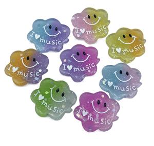 100 pièces/sac souriant nuage résine breloques Cabochon pour Slime remplissage maison de poupée bricolage artisanat coque de téléphone réfrigérateur décoration - Product Image 2