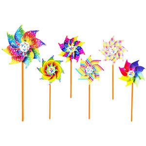GLOBO SPA Set di Girandole Assortite 18CM - Prodotte in Italia, Serigrafate, per Bambini 5-7 Anni - Product Image 1