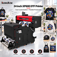 Imprimante DTF KONGKIM KK-700A XP600 pour l'impression sur les sweats à capuche, les uniformes, les sacs en toile, les tissus