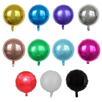 Ballons en feuille ronds de 18 pouces, hélium, décoration de fête de mariage, ballons cadeaux