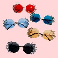 Lunettes de soleil de luxe pour femmes, incrustées de diamants, monture PC, verres AC, protection UV400, forme géométrique, pour soirée, mode, cadeau