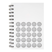 Carnet à spirales A5 personnalisé pour cadeaux d'affaires, carnet anti-stress Pop-it, cadeaux d'affaires au design créatif