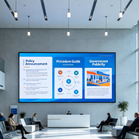 Excelente Experiencia Visual, Pantalla LED Interior Fija a Todo Color P1.8, Video Wall LED HD con Animación para Uso Comercial
