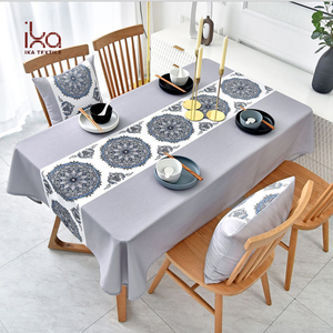Custom Logo Rectangular <strong>Plastic</strong> Hotel Dining <strong>Table</strong> Luxury Floral Woven <strong>Clothes</strong> for Promotional Use - Product Image 6