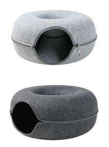 Lit de chat Maison Grotte Doux Chaton Sac de Couchage Feutre Oeuf Étagère Banc Perche Nid Kedi Evi Canapé Petit <span class=keywords><strong>Chien</strong></span> chiot Animal De Compagnie Produit - Product Image 6