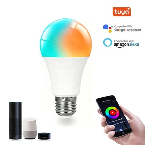 <span class=keywords><strong>Ampoule</strong></span> <span class=keywords><strong>LED</strong></span> Multicolore Tuya Smart <span class=keywords><strong>Home</strong></span> RGBCW WiFi à Changement de Couleur Compatible avec Alexa <span class=keywords><strong>Google</strong></span> <span class=keywords><strong>Home</strong></span> Assistant B22 E26 E27 9W - Product Image 1