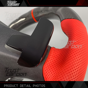 Volante LED de Fibra de Carbono Personalizado para <span class=keywords><strong>Mercedes</strong></span>-Benz 2018-2021, W167 R231 <span class=keywords><strong>AMG</strong></span> GT Clase C, Clase G, GLA <span class=keywords><strong>35</strong></span> 43, GLE 53, CLS 63 - Product Image 4