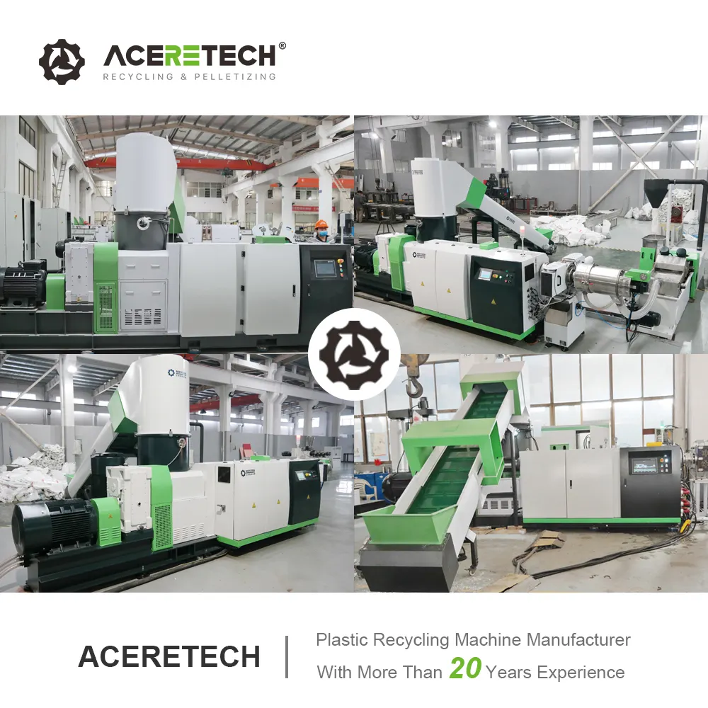 Energieeinsparung ACS-H Abfall Kunststoff PP Vliesstoff Recycling Pelletiersmaschine Granulator