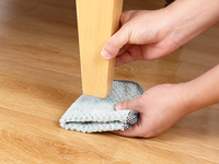Pieds de meuble réglables pour canapé, table, lit, meuble de base, argent et noir, coussins de lit