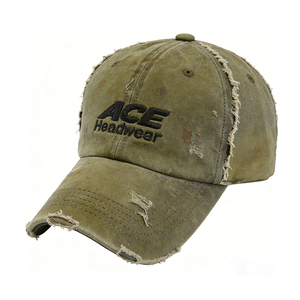 Gorra de Béisbol Personalizable con Bordes Deshilachados, Gorras de Béisbol Lisas y Desgastadas, Gorra de Béisbol de Algodón Lavado para Hombre - Product Image 2