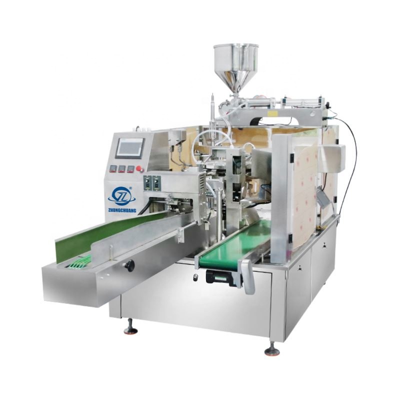Packing Filling And Sealing Premade Bag Pouch Doypack Blister Water Juice Fruit Coffe Sauce Tomato Paste Packaging Machine