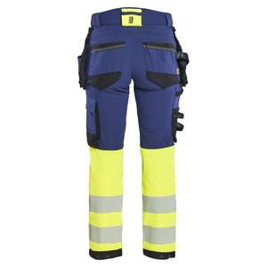 BLAKLADER - 702516488933C50 <b>Women</b>’s Hi-Vis <b>trousers</b> 4-way <b>stretch</b> Navy blue/Hi-vis yellow - EAN 7330509934791 HI-VIS WORKWEAR - Product Image 2