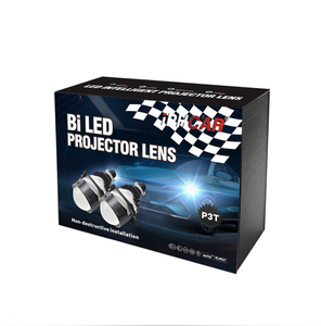 GCAR H4 Lámpara doble Tazón Led Proyector Luces 3,0 pulgadas 55W/65W 13000LM Matriz Brillante Grueso Pavimento Faro - Product Image 4