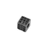 Perles carrées en laiton cubique CZ, pièces de bijoux, perles d'espacement, pièces de bijoux, breloques pour bracelets DIY, pour accessoires de bijoux