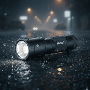 ไฟฉาย LED พกพา อลูมิเนียม 450 ลูเมน รุ่นที่ 2 ควบคุมการโฟกัสได้ 5 โหมด กันน้ำระดับ IP66 สำหรับมืออาชีพและการใช้งานกลางแจ้ง - Product Image 1