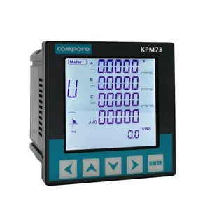 Modbus RTU/TCP多功能数字功率计功率因数监控器三相电能质量分析仪