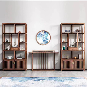 ใหม่ตู้โชว์ ELM แบบทึบทำจากทองเหลืองแบบโบราณของจีนชั้นวางเครื่องประดับขนาดเล็ก - Product Image 4