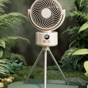 Ventilador de pie silencioso de plástico con USB, digital, plegable, con cabezal oscilante ajustable de 3 velocidades, para uso en coche y exteriores, venta al por mayor - Product Image 5