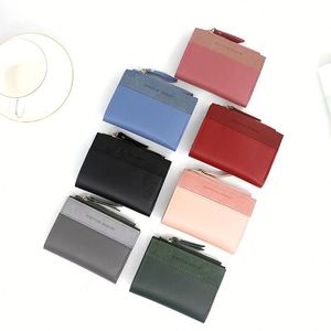 Stylish Women's Short Leather <b>Wallet</b> with Tassel, Color Block Zip Coin Purse and Multi-Card Holder - Product Image 2