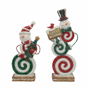 5 Inch H Nhựa Hồng Y Chim Kệ Sitter <span class=keywords><strong>Craft</strong></span> Với Vòng Hoa Trang Trí Giáng Sinh - Product Image 5