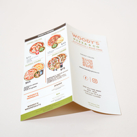 Servicio de Impresión de Folletos Plegables con Logotipo Personalizado para Menús de Restaurantes, Folletos de Marketing Corporativo, Laminación Mate y Brillante