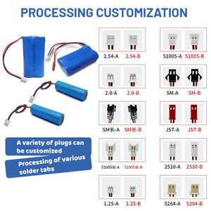 리튬 T 플러그 충전식 ICR18650 배터리 7.4V 1500mAh 리튬 이온 배터리 팩 18650 팩 Wltoys - Product Image 2