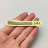 Étiquettes en silicone avec logo de marque personnalisé, lettres minuscules, patchs en PVC noir et caoutchouc de silicone pour la décoration des vêtements