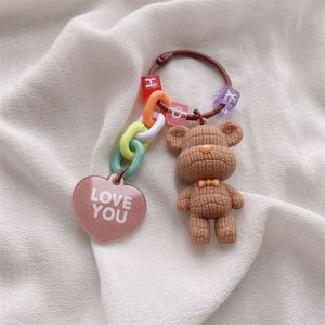 ขายส่งพวงกุญแจกระเป๋าเกาหลี ลายการ์ตูน สำหรับนักเรียน รูปหมี - Product Image 2