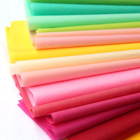 Vente chaude biodégradable cerf-volant papier coloré crêpe papier de soie pour chaussures vêtements emballage cadeau avec revêtement d'amidon