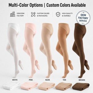 <span class=keywords><strong>Collant</strong></span> in <span class=keywords><strong>Microfibra</strong></span> Morbida Opaca Convertibile con Foro per la Punta, Calze da Danza Classica Senza Cuciture Durevoli di Grado Professionale - Product Image 4