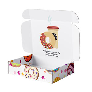 Custom Printed Kraft Paper Magnetic Closure <b>Gift</b> <b>Box</b> Recyclable Cardboard Packaging <b>Box</b> for <b>Biscuit</b> Donut Pastry Bakery - Product Image 2