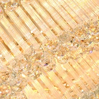 Plafonnier led k9 en cristal, art d'intérieur, décoration de salon de luxe