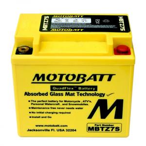 Nueva Batería Recargable AGM Motobatt MBTZ7S 12V 6Ah 72Wh Fabricada en Italia para Motocicleta, ATV, Moto de Nieve - Product Image 1
