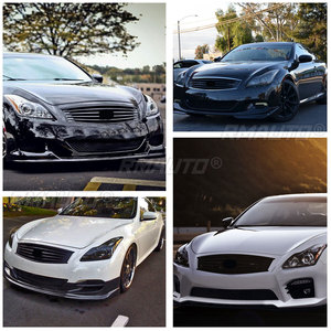 กระจังหน้ารถยนต์ Q60 สำหรับ Infiniti G37 Coupe ปี 2008-2013 และ Q60 Coupe ปี 2014-2015 กระจังหน้าส่วนบนตรงกลางแบบ Racing Grills - Product Image 6
