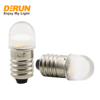 Bombilla Indicadora de Equipo de Buena Calidad, Tamaño Pequeño 10.5x25MM, 0.5W, Cubierta de PC, 6V 12V 24V, LED-MINI-BA9S