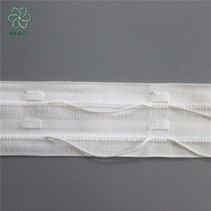 Cinta para Pliegues de Cortina, Diferentes Tamaños y <span class=keywords><strong>Colores</strong></span>, Transparente, Tejida, 100% Poliéster, Opacidad Total, Cortinas con Rayas Tipo Escalera - Product Image 3