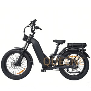 Nueva Bicicleta Eléctrica Urbana de 24 Pulgadas, 72V40AH, 250W, 3000W Motor, Bicicleta Eléctrica para Mujer con Cuadro Bajo, Neumáticos Anchos, Suspensión Completa, Todoterreno - Product Image 1