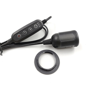 Enchufe de cable del Himalaya <span class=keywords><strong>E27</strong></span> E14 portalámparas interruptor de atenuación cable negro Cable de EE. UU. atenuador de inserción plana de 2 pines personalizar cable de alimentación y enchufe - Product Image 4