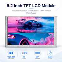 Maßgefertigtes IPS Wide View 6,2 Zoll 1024x600 MIPI 4-Kanal AA 137,47x77,23mm TFT LCD Modul für Smart Home Steuerung Mit Stabiler Versorgung