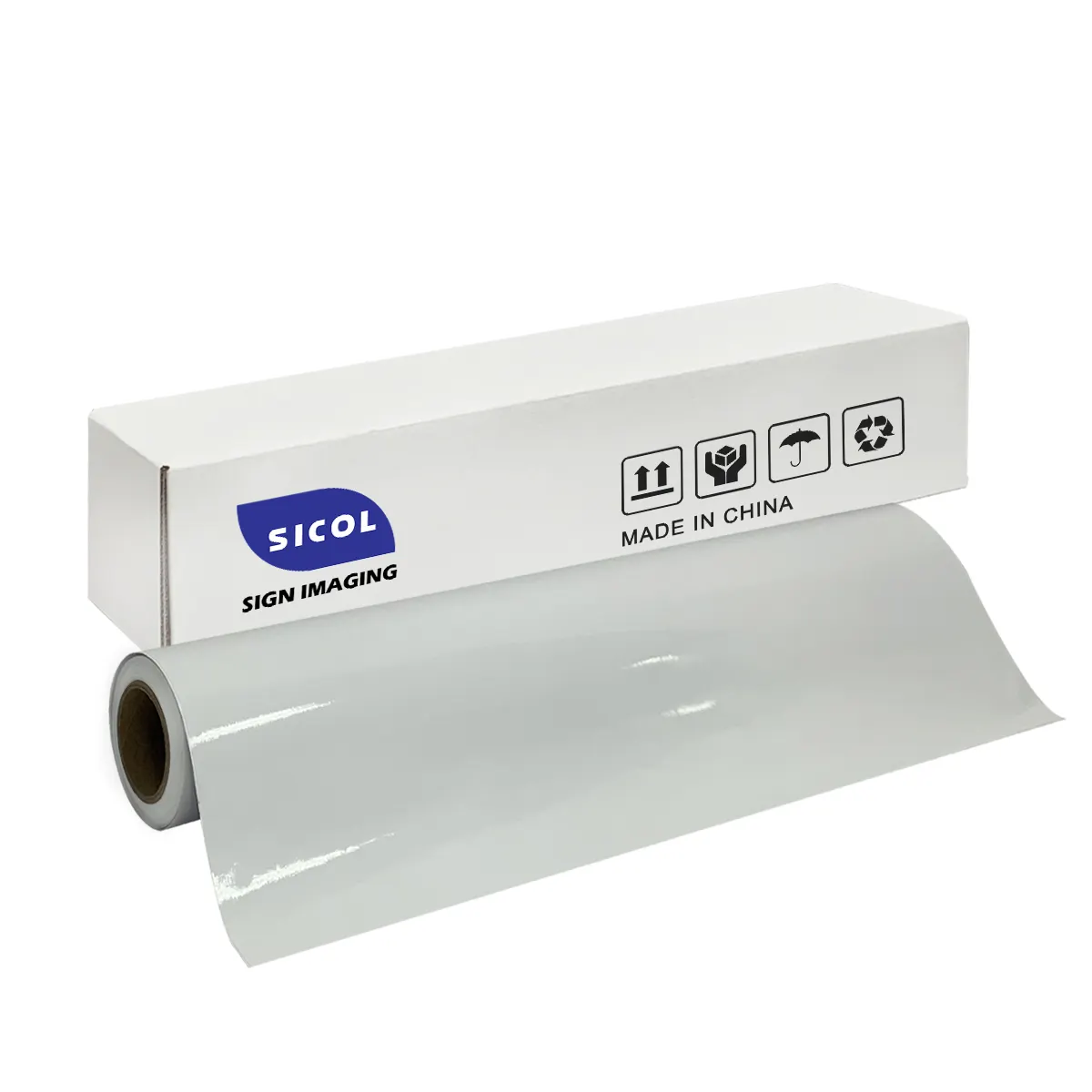 Pellicola vinilica autoadesiva fornitura di fabbrica premium monomeric PSA viny Film 80 micron PVC sticker bianco lucido/opaco permanente