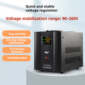 Stabilizzatore di Tensione Personalizzato <span class=keywords><strong>10000W</strong></span> AC 220V Monofase per Condizionatore d'Aria, Protettore di Tensione e Corrente Regolabile - Product Image 3