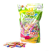 Großhandel mehrfarbige sortierte Tattoo Bubble Gums mit 40mm Gum Sticks