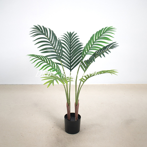 Bonsai Plant <b>Tree</b> <b>Plastic</b> Potted Faux Green Palm <b>Tree</b> <b>Plastic</b> Artificial Areca Palm Plant for Home or Office Decoration - Product Image 3